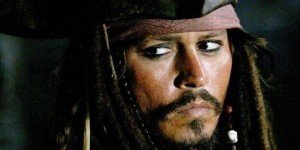 Johnny Depp in pirati dei Caraibi 5