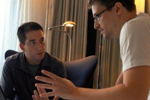 Glenn Greenwald e Edward Snowden 