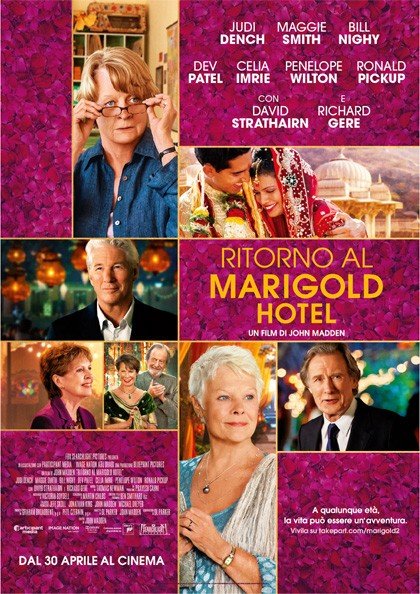 RITORNO AL MARIGOLD HOTEL LOCANDINA