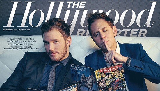 Chris Pratt e James Gunn posano per The Hollywood Reporter 