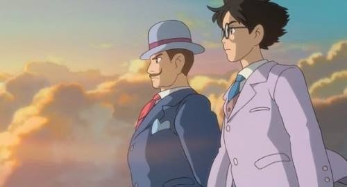 Jiro e Caproni in un sogno del protagonista 