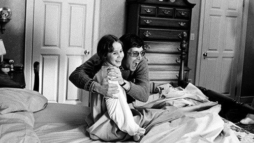 William-Friedkin-e-Linda-Blair-sul-set-di-Lesorcista