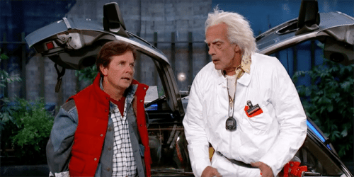 Ritorno al Futuro: Marty McFly e Doc Brown al Back to the Future Day!