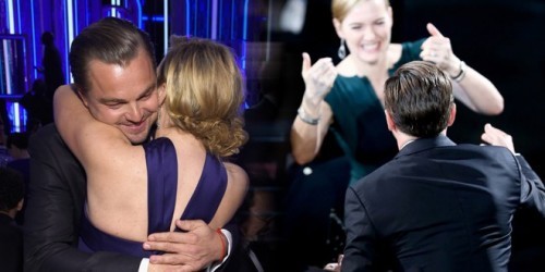 Kate Winslet e Leonardo DiCaprio: una reunion da sogno ai Bafta 2016