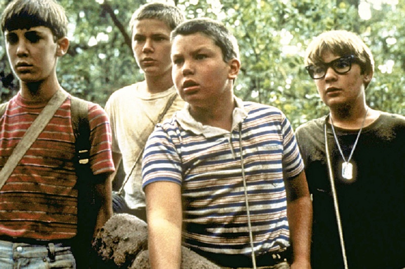 STAND BY ME, Wil Wheaton, River Phoenix, Jerry O''Connell, Corey Feldman, 1986. ©Columbia Pictures/Courtesy Everett Collection