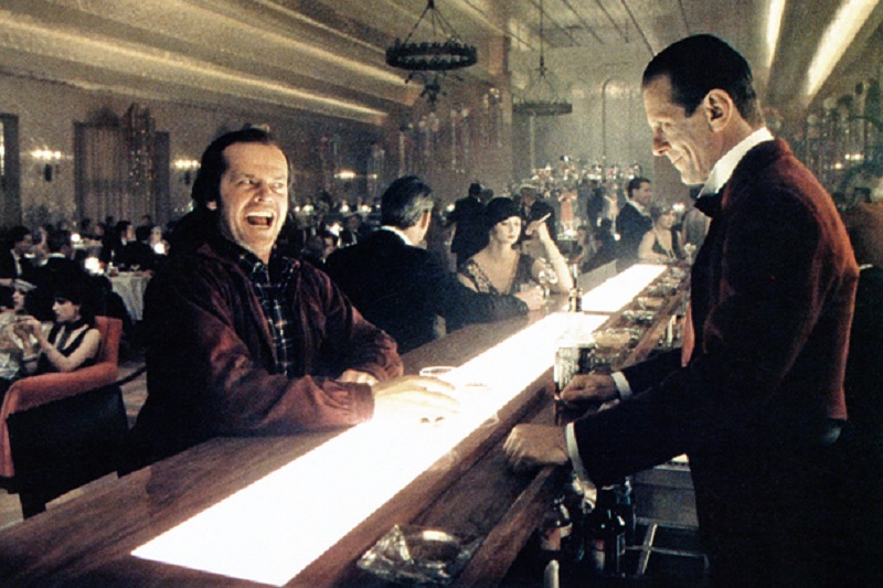 THE SHINING, from left: Jack Nicholson, Joe Turkel, 1980. ©Warner Brothers/courtesy Everett Collection