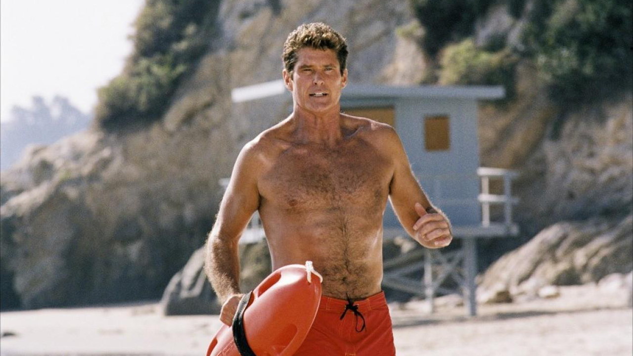 David Hasselhoff nel cast di Baywatch con Dwayne Johnson