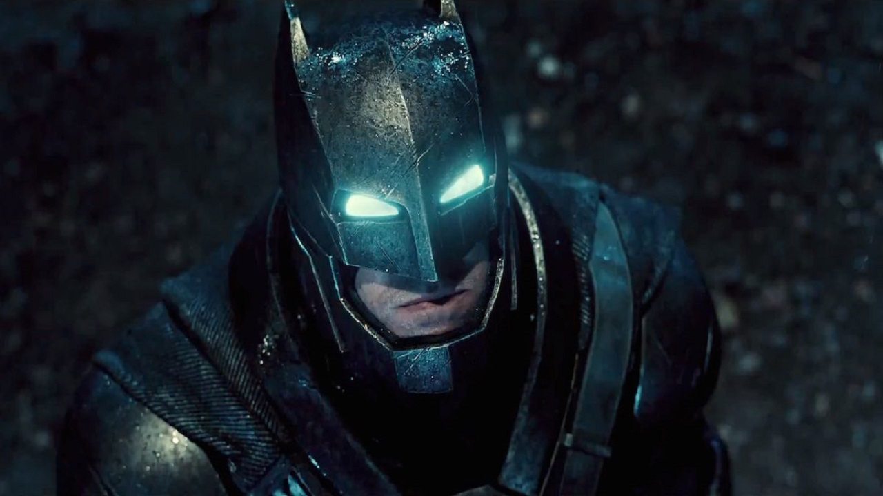 Batman v Superman: Batman con l’armatura dal backstage