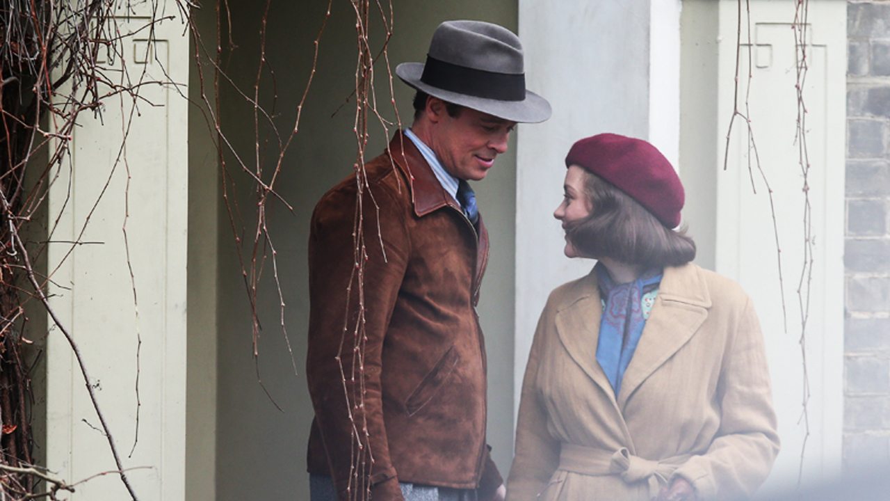 Brad Pitt e Marion Cotillard nelle prime foto dal set di Allied