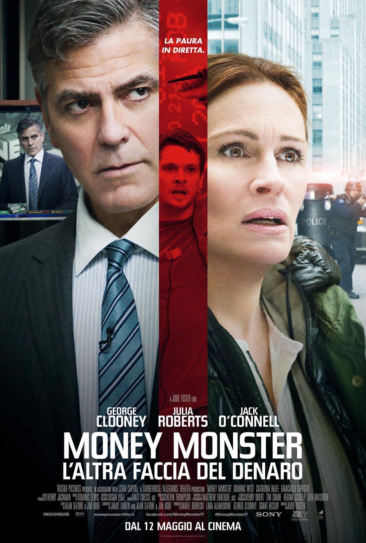 George Clooney nella prima clip di Money Monster, il film di Jodie Foster