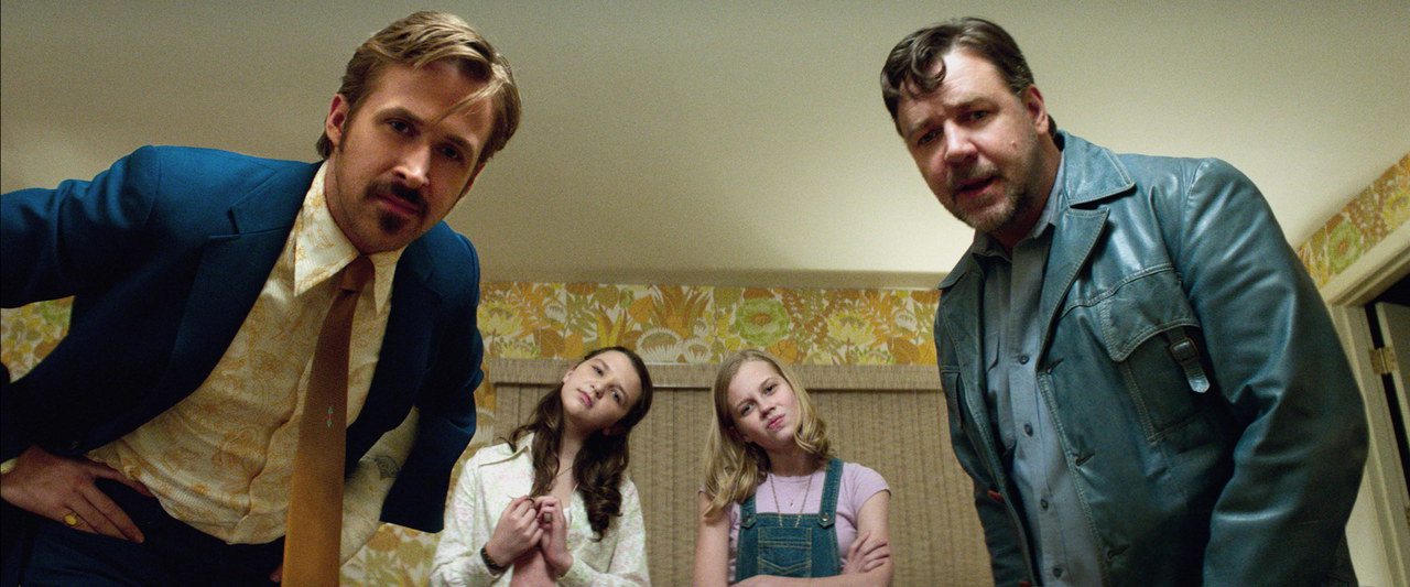 The Nice Guys: rivelate 2 nuove clip con Ryan Gosling e Russell Crowe