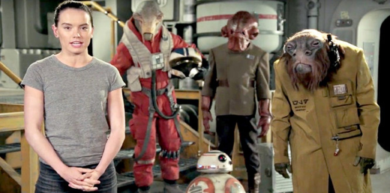Buon Star Wars Day da Daisy Ridley e dai suoi amici alieni [video]