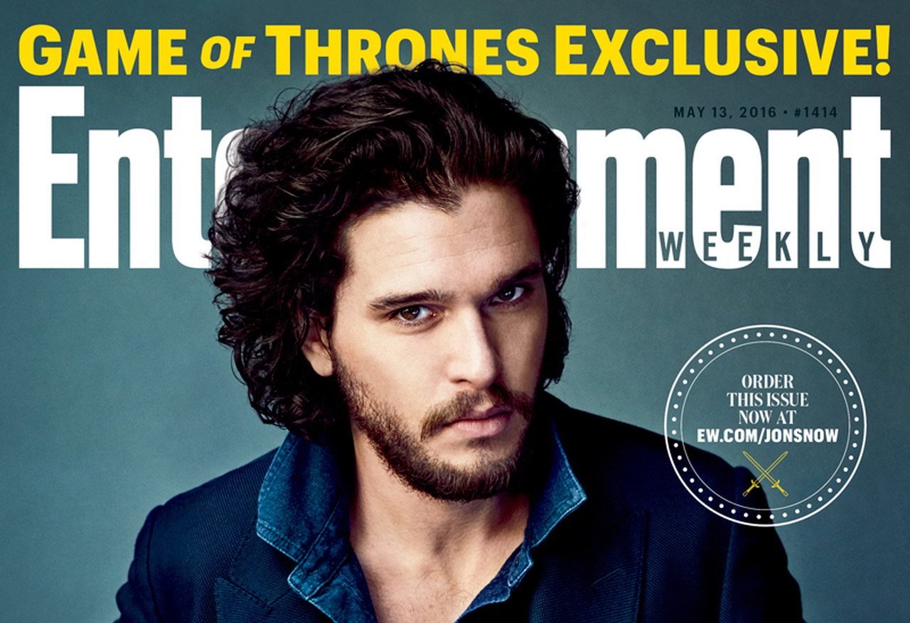 Kit Harington è Jon Snow nella copertina di EW per Il Trono di Spade 6