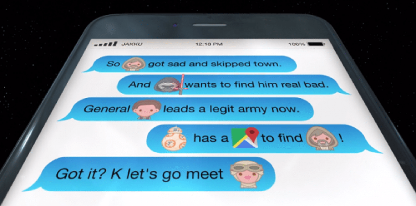 Star Wars: Il Risveglio della Forza in versione emoji