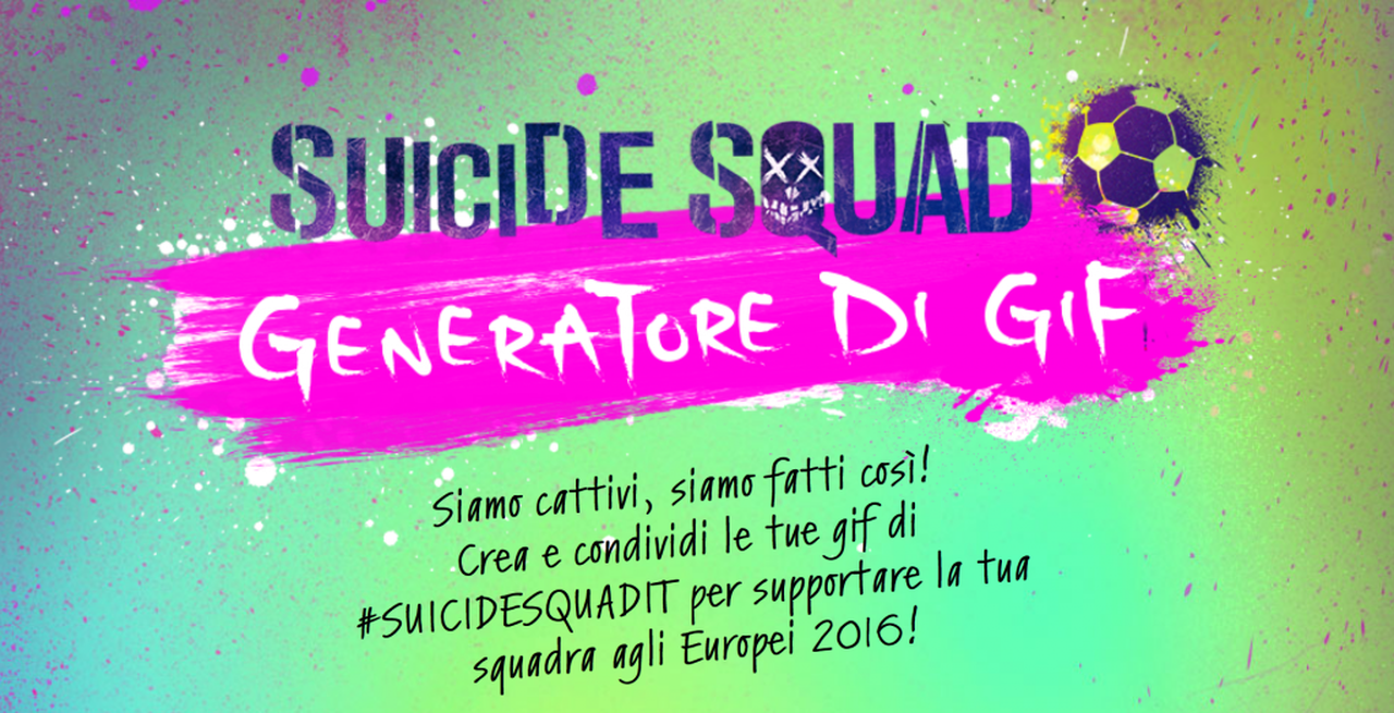 Suicide Squad: arriva il generatore di gif per gli Europei di Calcio 2016