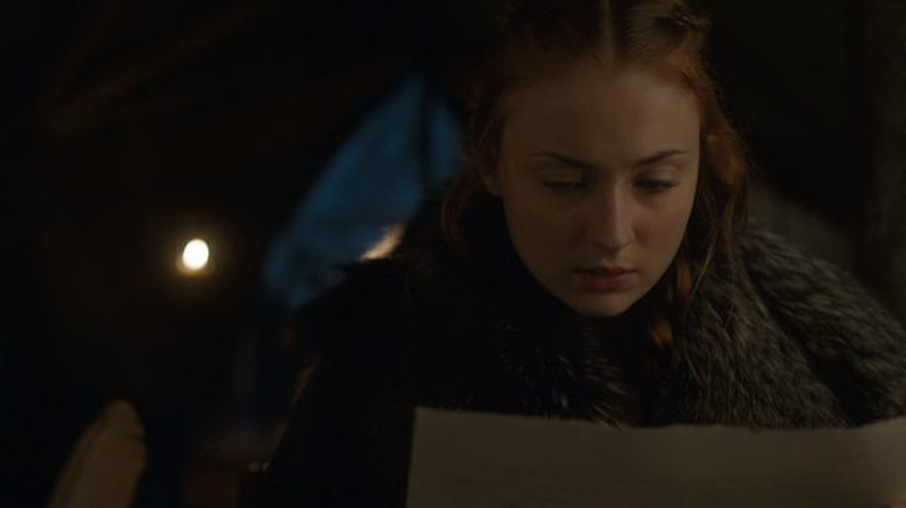 Il Trono di Spade 6×07 – dettagli sulla lettera scritta da Sansa Stark