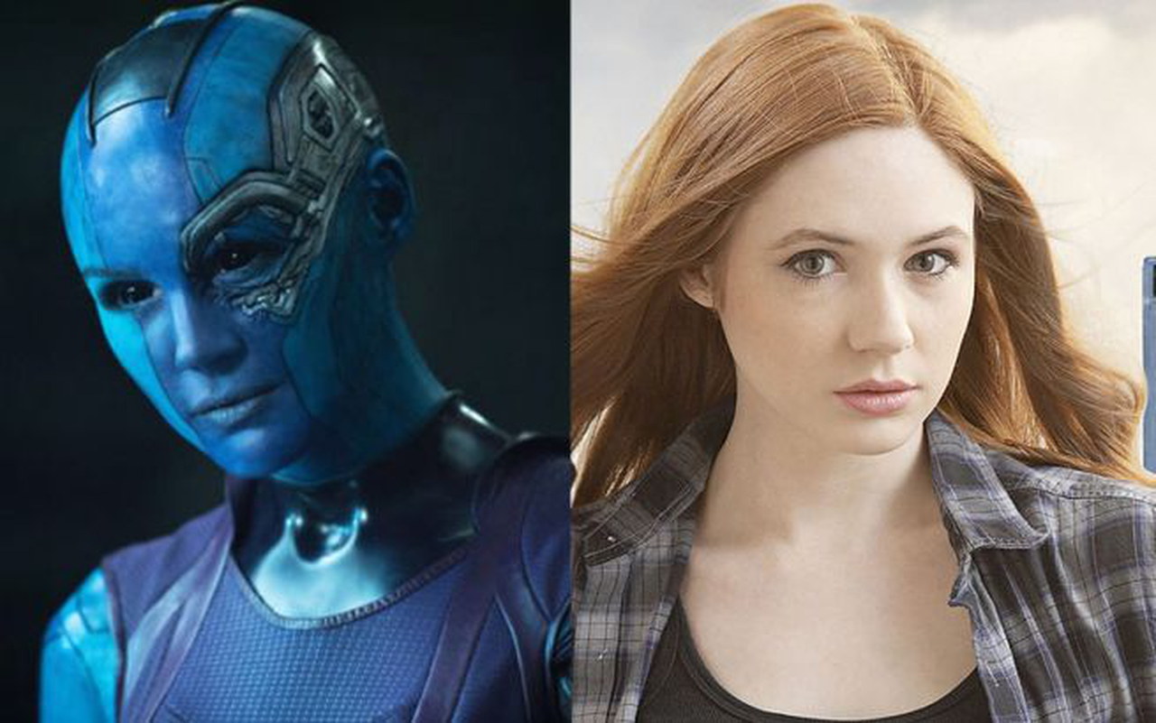 Karen Gillan mostra la sua collezione di action figures di Nebula