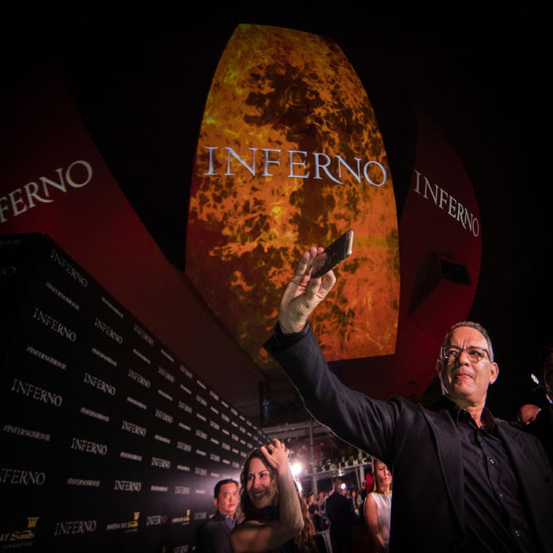 Inferno: dalla premiere di Singapore le foto con Ron Howard, Tom Hanks e Irrfan Kahn