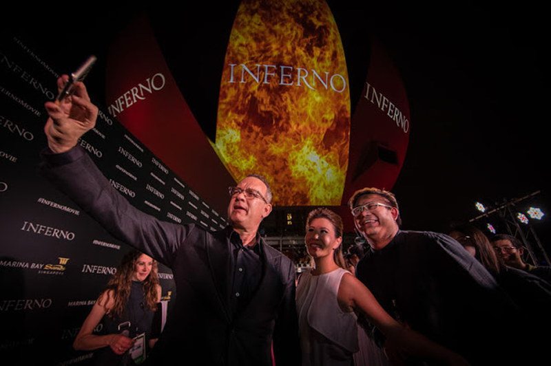 Inferno: dalla premiere di Singapore le foto con Ron Howard, Tom Hanks e Irrfan Kahn