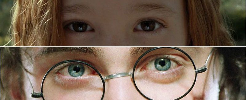 Harry e Lily Potter eyes
