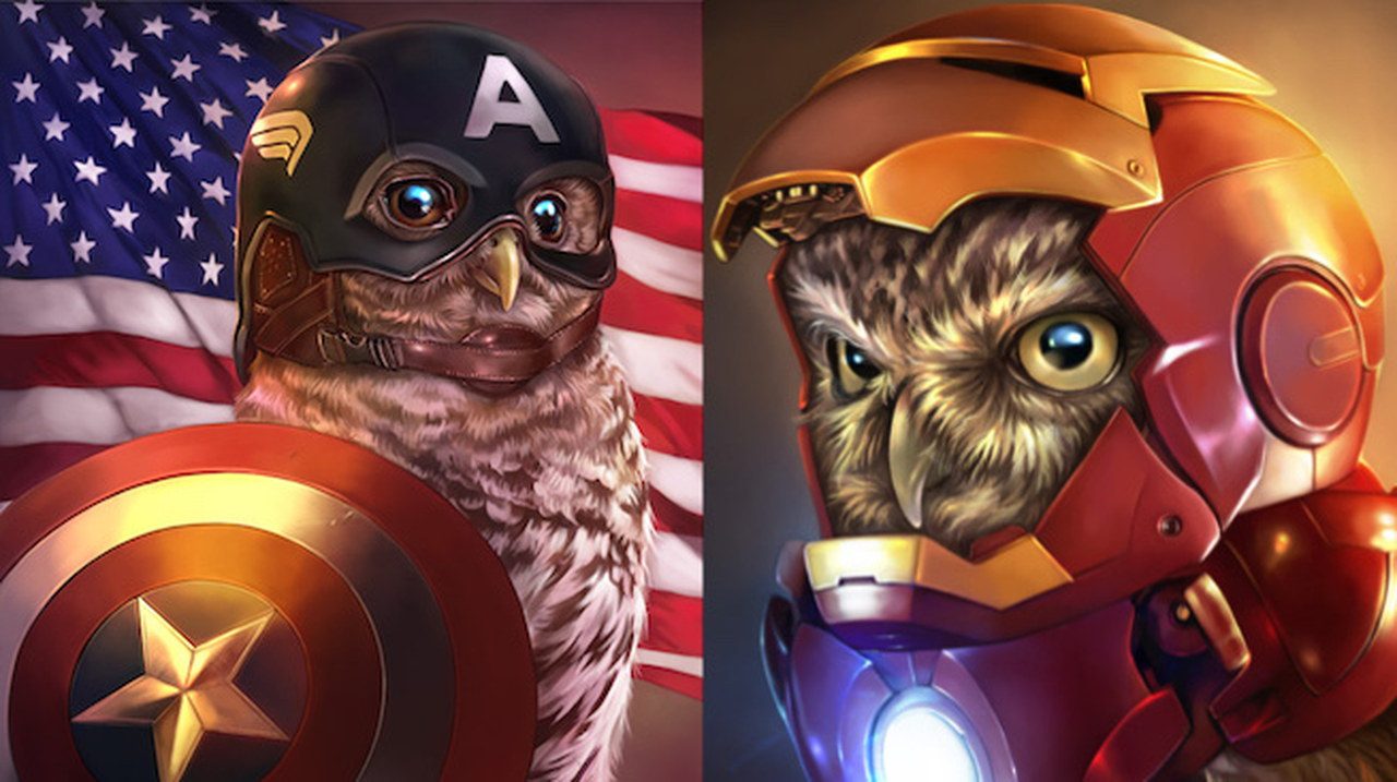 The Owlvengers: se gli Avengers fossero dei gufi [FOTO]