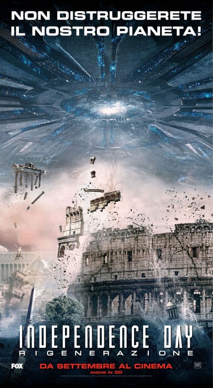Independence Day: Rigenerazione: le prime due clip e il poster con il Colosseo