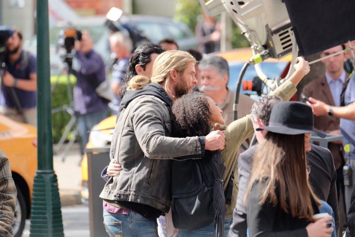Thor Ragnarok - Chris Hemsworth e Tom Hiddleston sul set 2