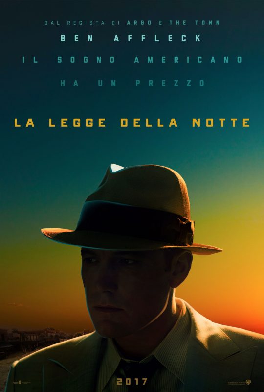 La Legge della Notte: l'attore e regista Ben Affleck nel poster italiano del film