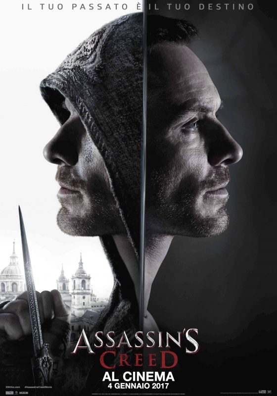 Assassin’s Creed: Micheal Fassbender è Callum Lynch e Aguilar de Nerha nel poster italiano