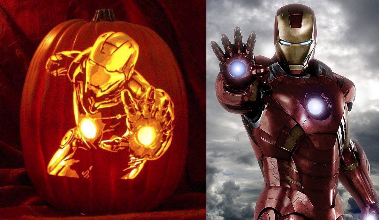 Iron Man nella fantastica zucca di Halloween condivisa da Robert Downey Jr.
