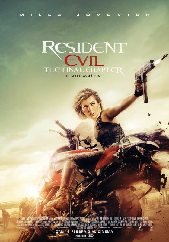 Resident Evil: The Final Chapter - Milla Jovovich nel nuovo poster italiano
