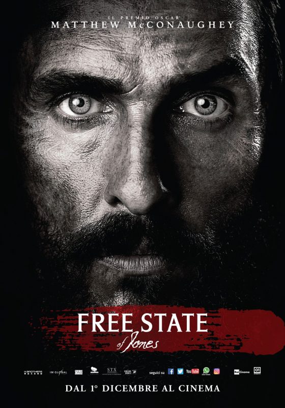 Free State of Jones: il poster italiano del film con Matthew McConaughey