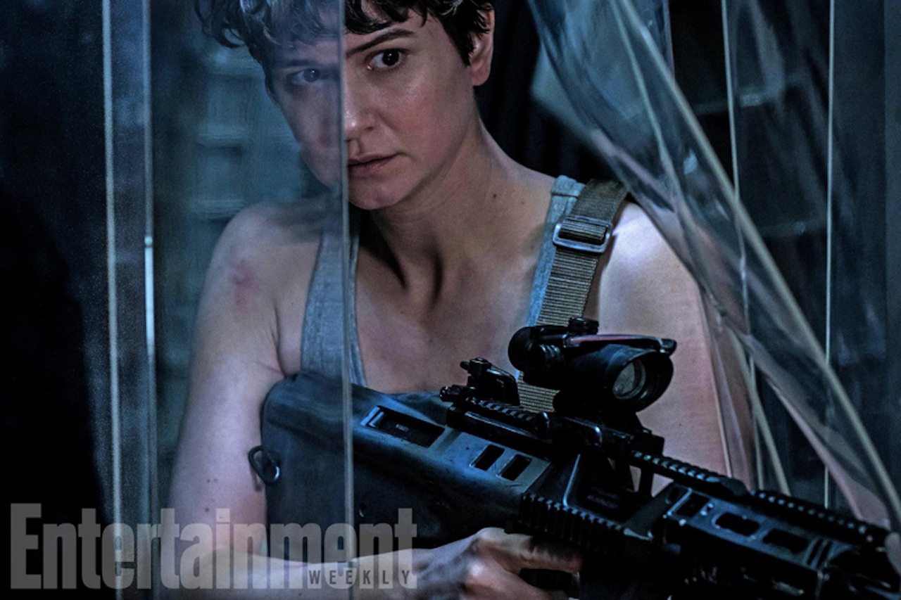 Katherine Waterston in un’immagine esclusiva di Alien: Covenant