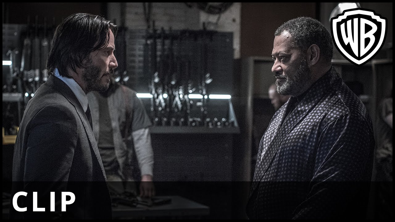 John Wick 2: Laurence Fishburne nella nuova clip del film