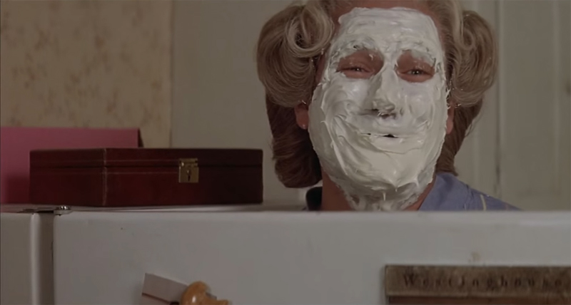 mrs doubtfire maschera crema