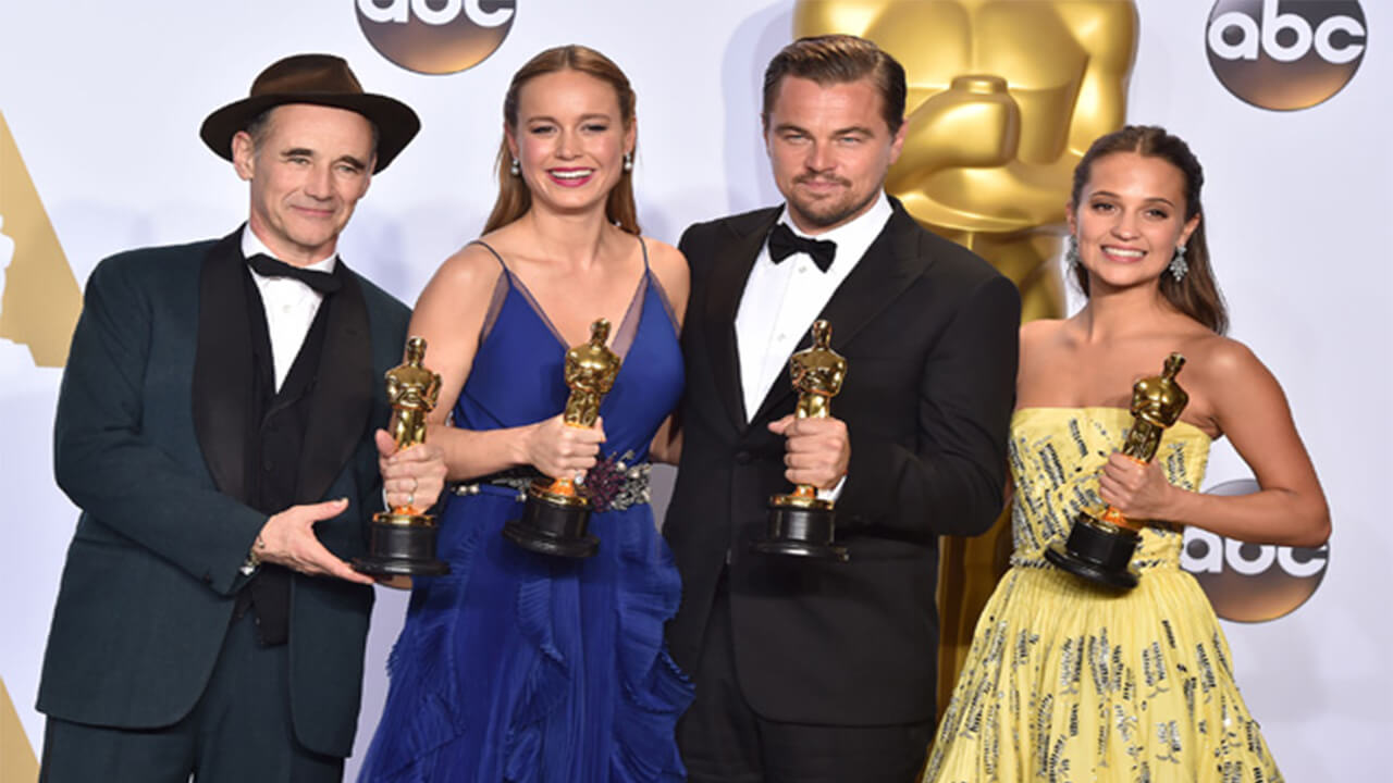 Oscar 2017 – tra i presenters Leonardo DiCaprio, Brie Larson, Mark Rylance e Alicia Vikander