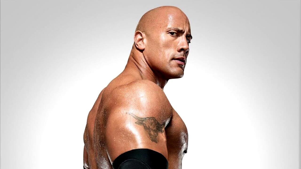 dwayne johnson foto fighting with my family