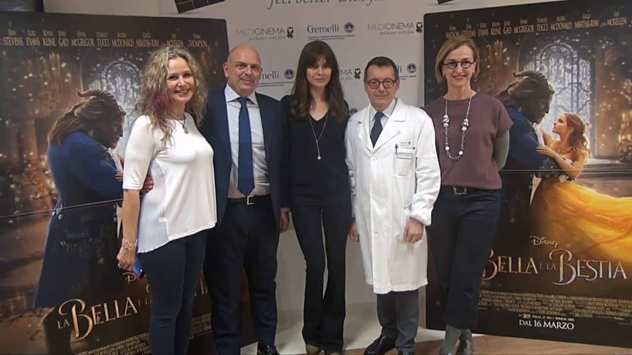 La Bella e la Bestia: Vittoria Puccini al Policlinico Gemelli per MediCinema