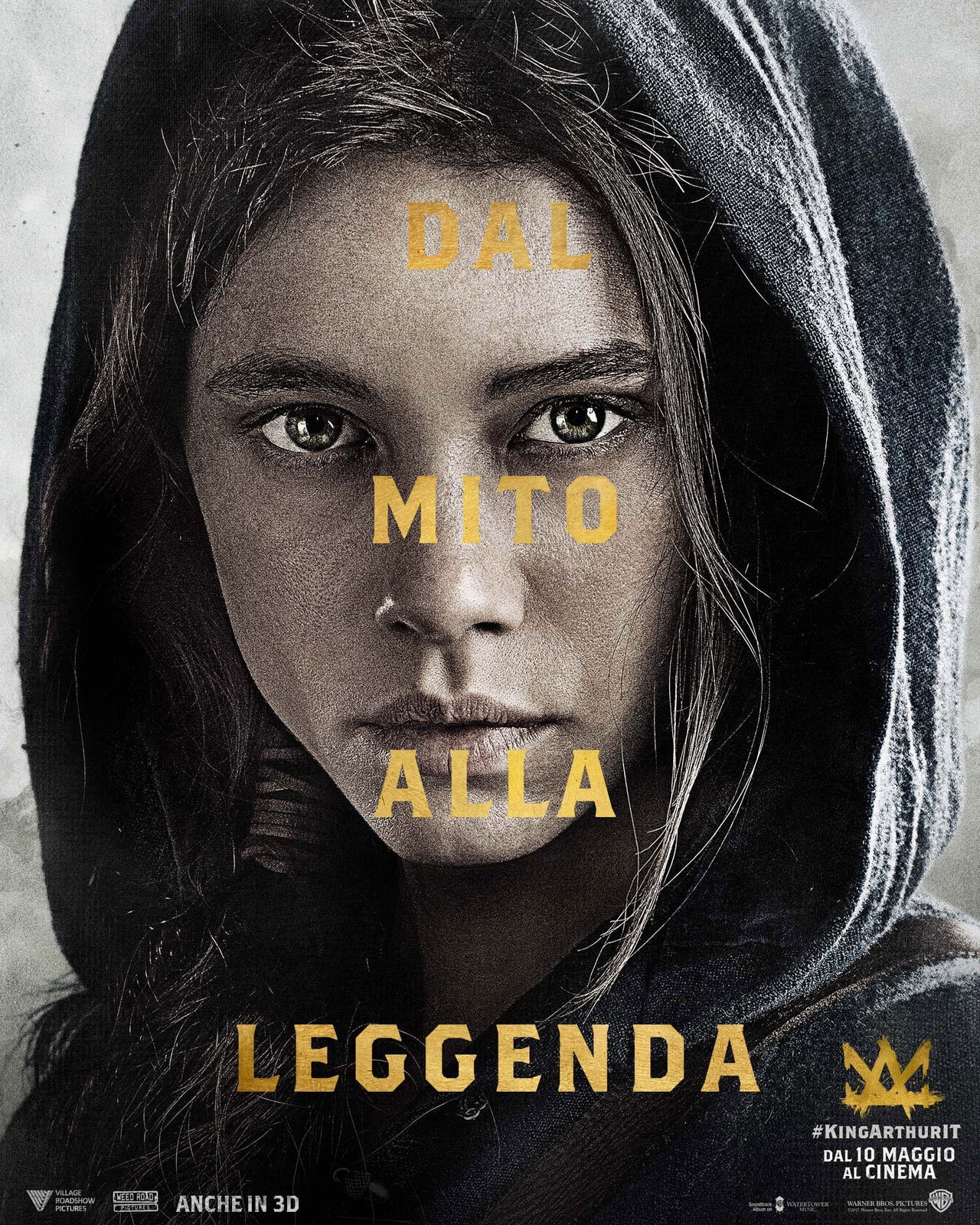 Jude Law, Djimon Hounsou e Astrid Bergès-Frisbey nei nuovi character poster in italiano di King Arthur - Il potere della spada.