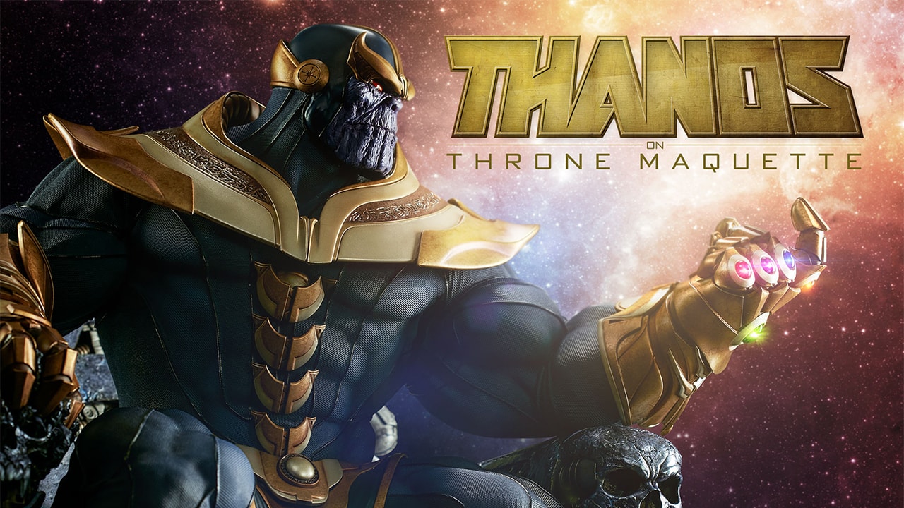 Avengers: Infinity War – Thanos è seduto sul suo trono nella statua di Sideshow