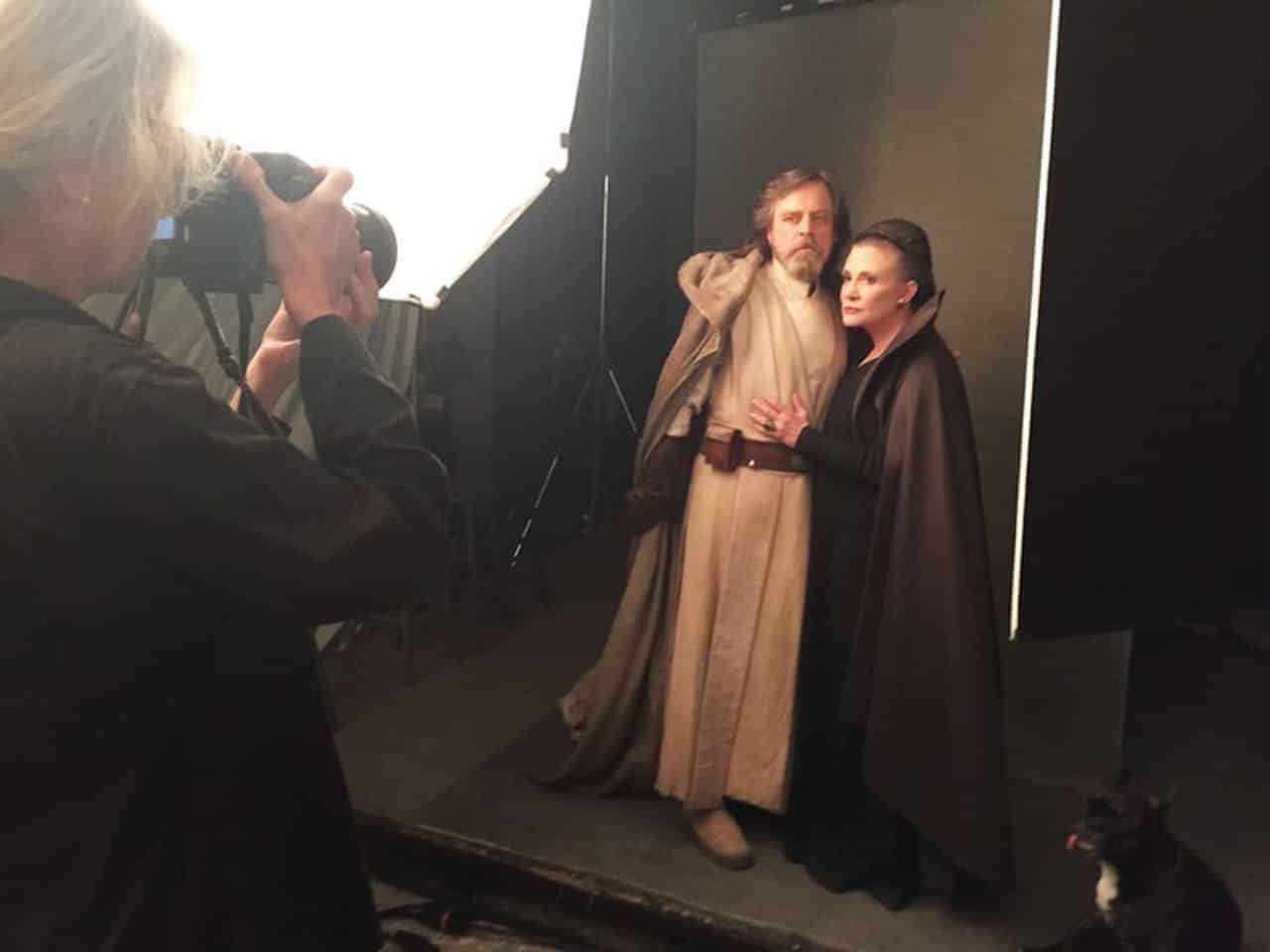 Kathleen Kennedy fotografa il cast di Star Wars: Gli Ultimi Jedi