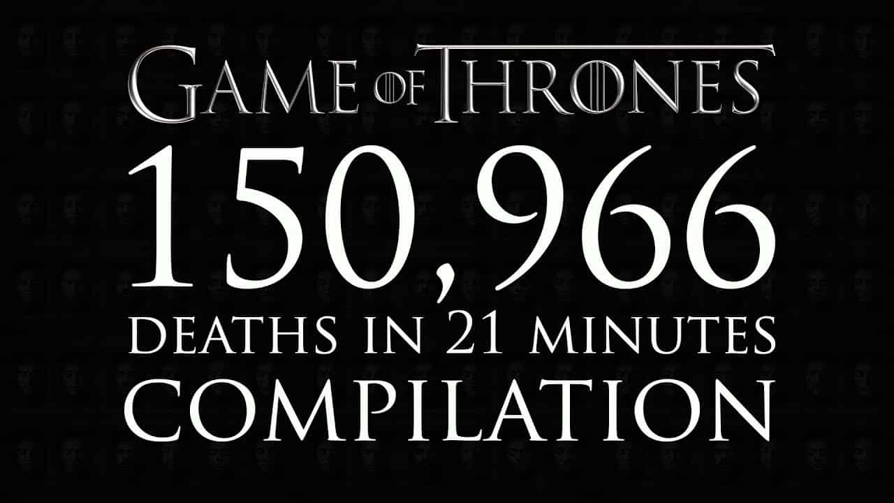 Il Trono di Spade – tutti i 150.966 morti della serie in un video!