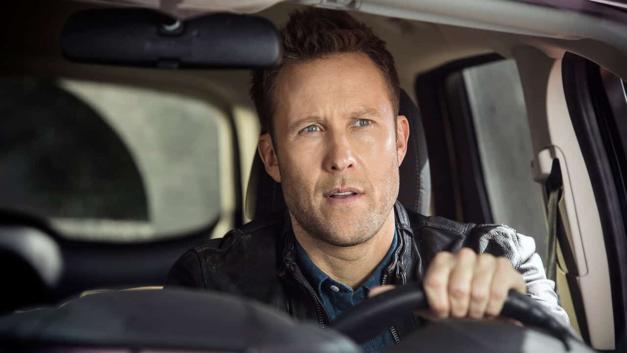 Michael Rosenbaum in una foto dal set di Guardiani della Galassia Vol. 2