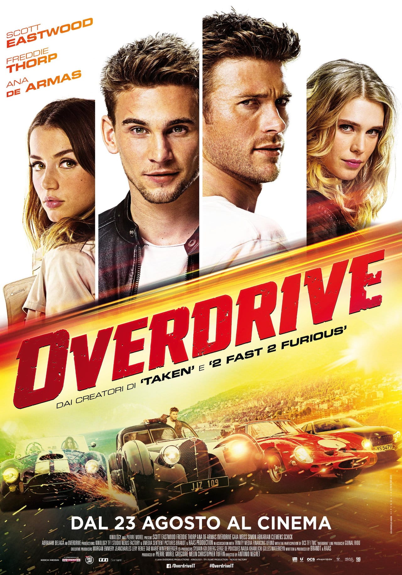 Overdrive - il poster italiano del film con Scott Eastwood