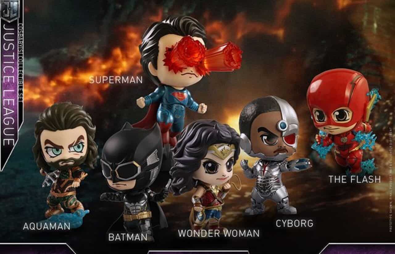 Justice League: Hot Toys presenta la collezione Cosbaby al SDCC 2017
