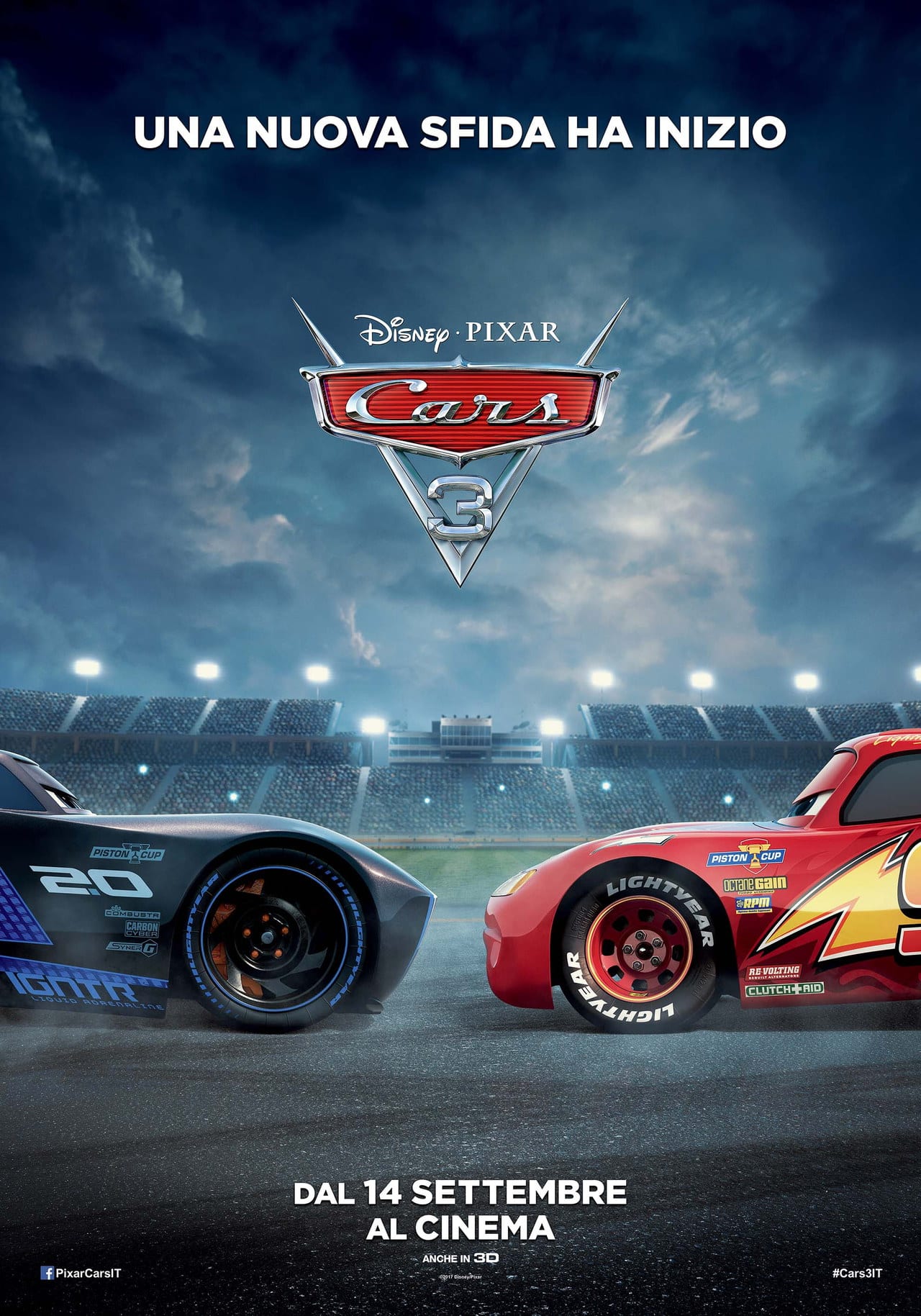 Cars 3 - Saetta McQueen e Jackson Storm nel nuovo trailer italiano