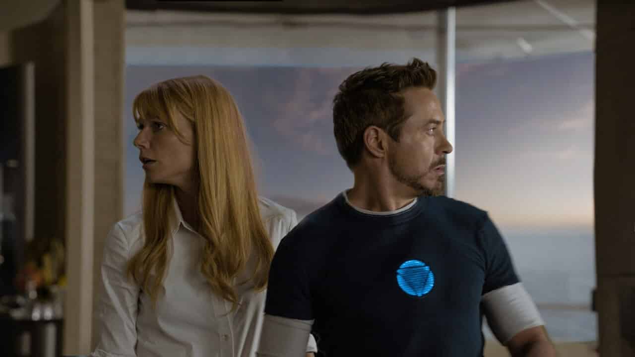 Robert Downey Jr. sul set di Avengers: Infinity War con Gwyneth Paltrow