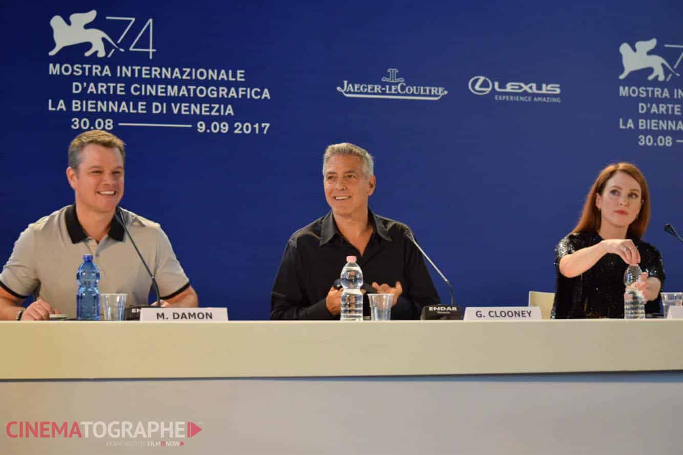 George Clooney presenta Suburbicon a Venezia: ‘Le minoranze non hanno nulla a che fare con i nostri problemi’