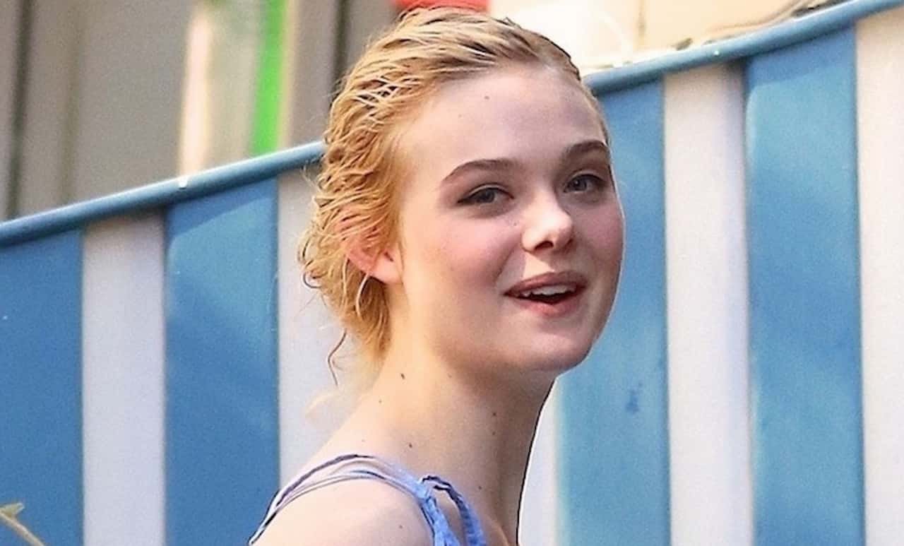 Elle Fanning nelle prime foto dal set del nuovo film di Woody Allen