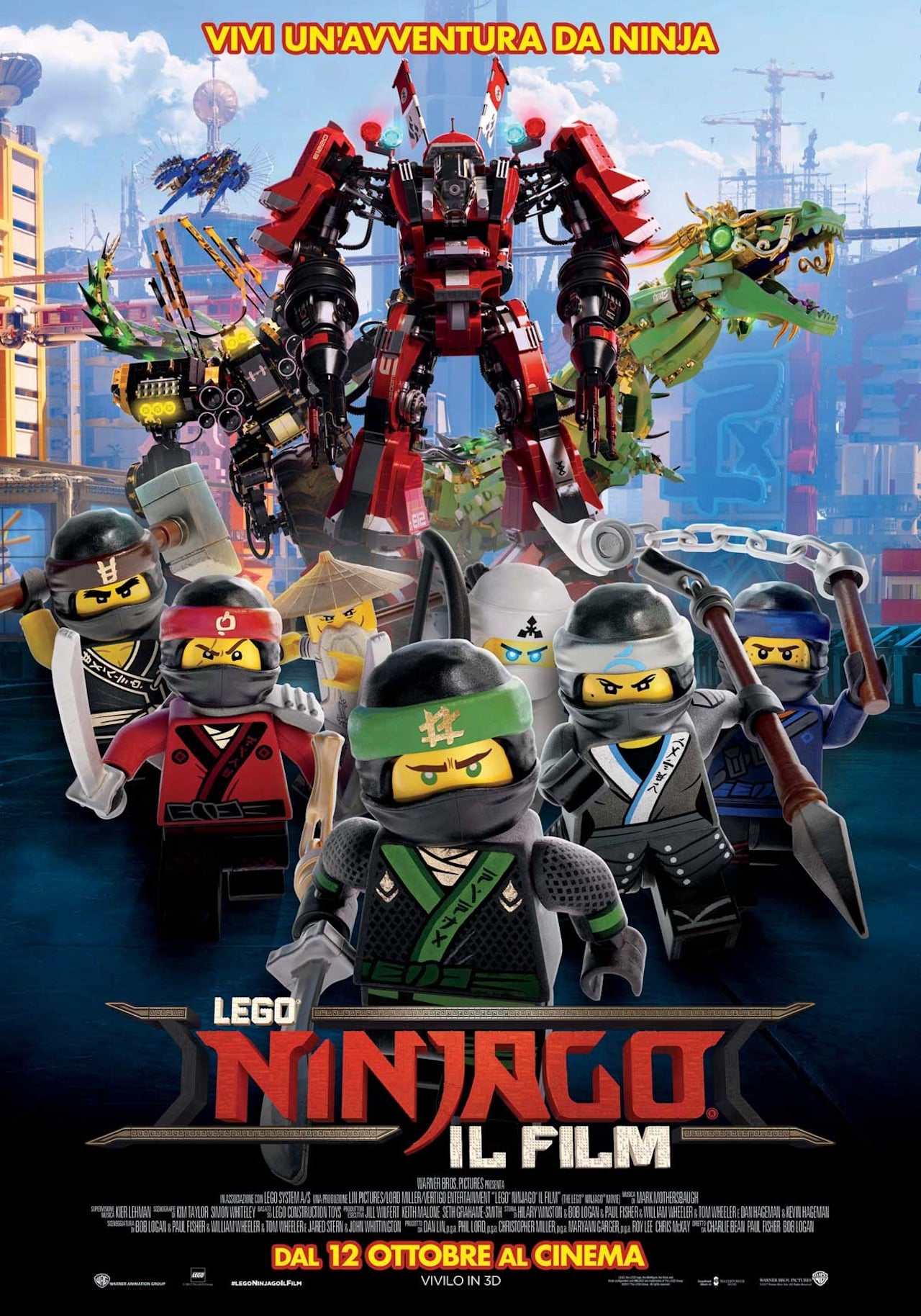 LEGO Ninjago - Il film poster ita